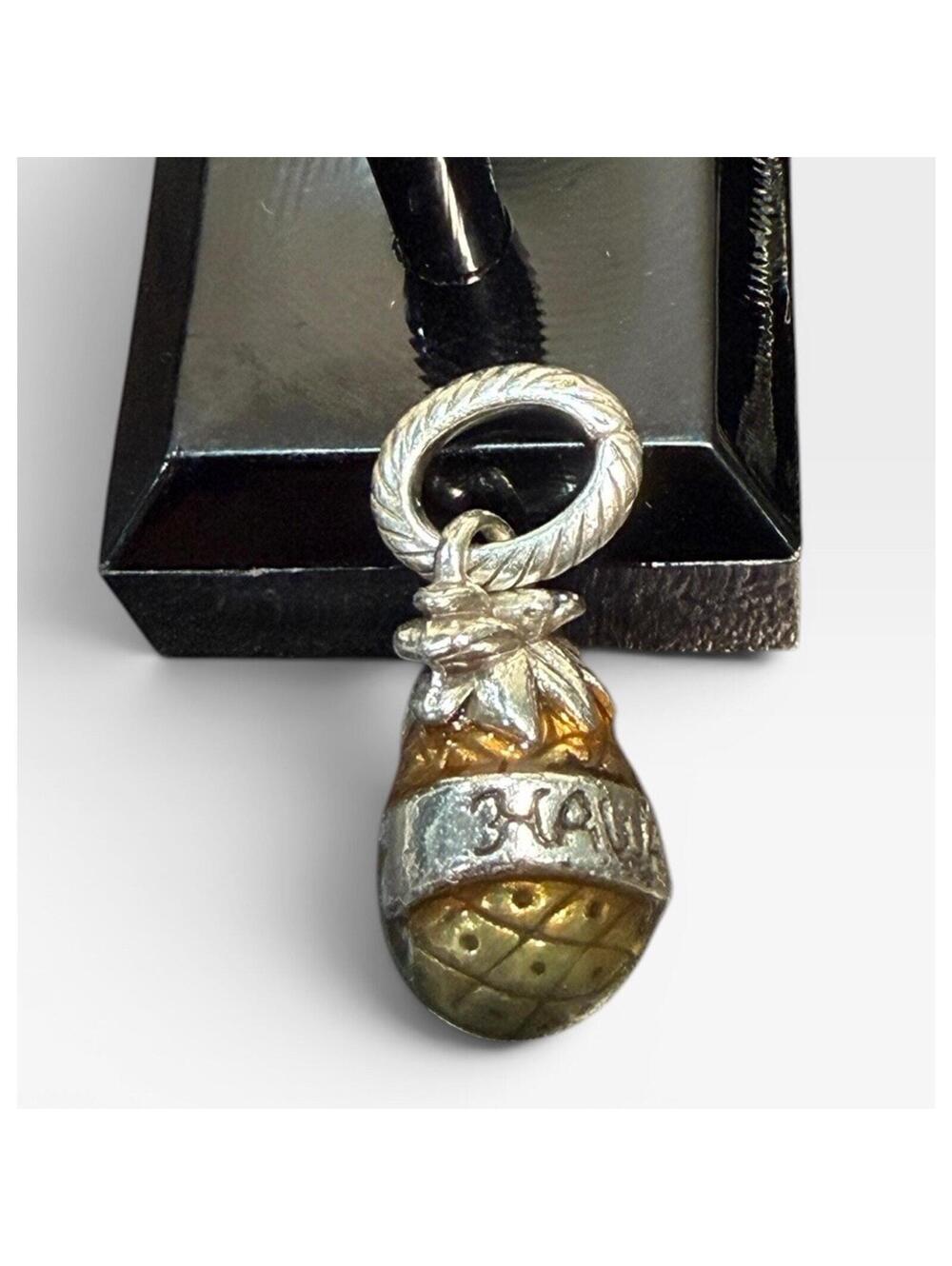 Brighton Hawaii Pineapple State Charm Dangle Add A Bead Bracelet